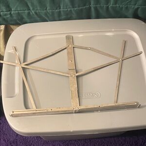 Silver Metal Folding Music Stand